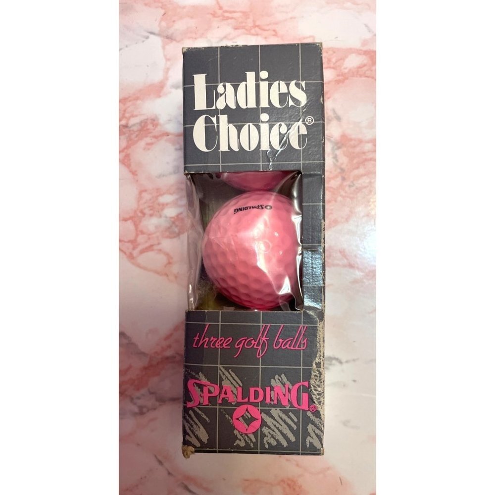 Spaulding Pink Ladies Choice 3 Golf Ball Set New Open Box